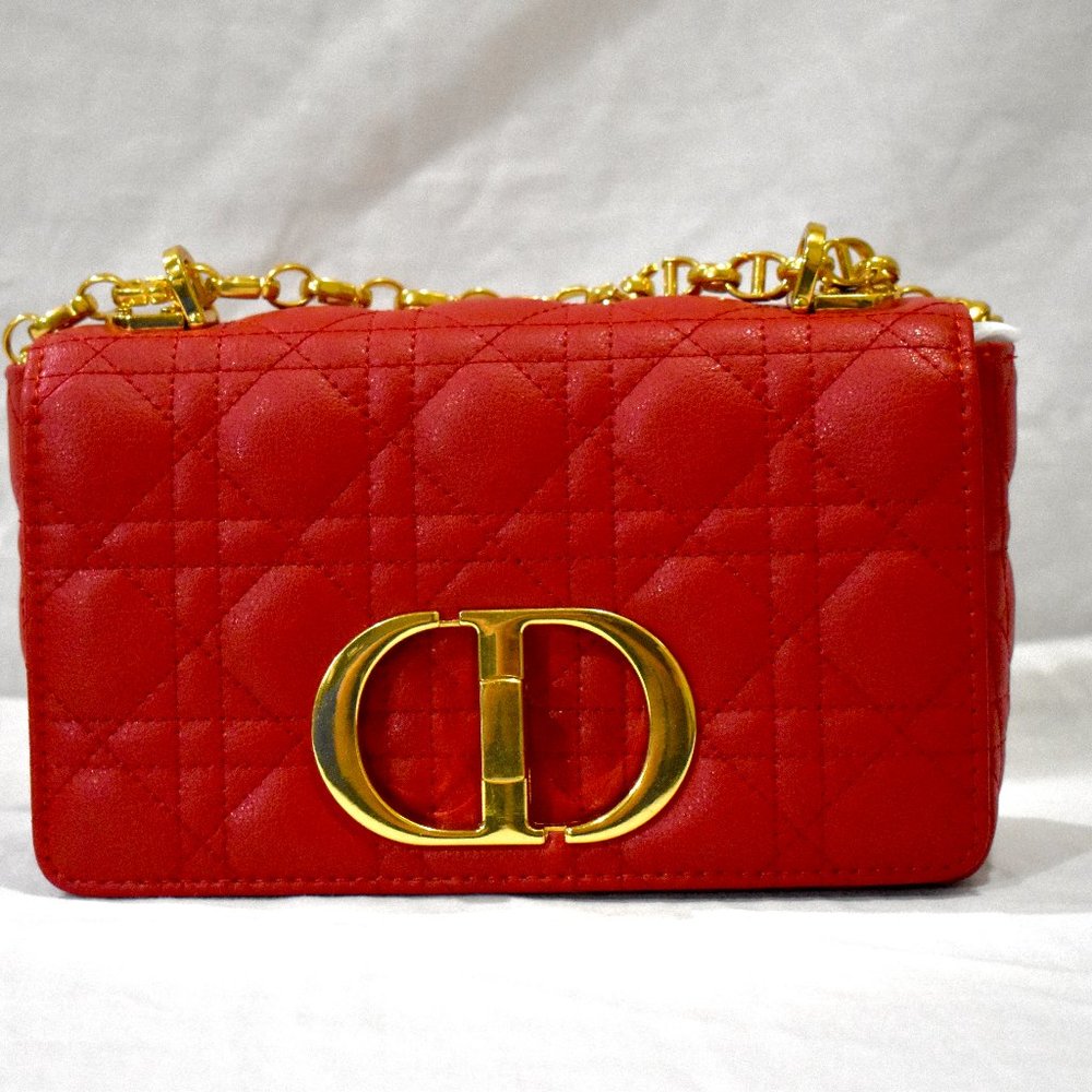 Red Leather Crossbody Bag